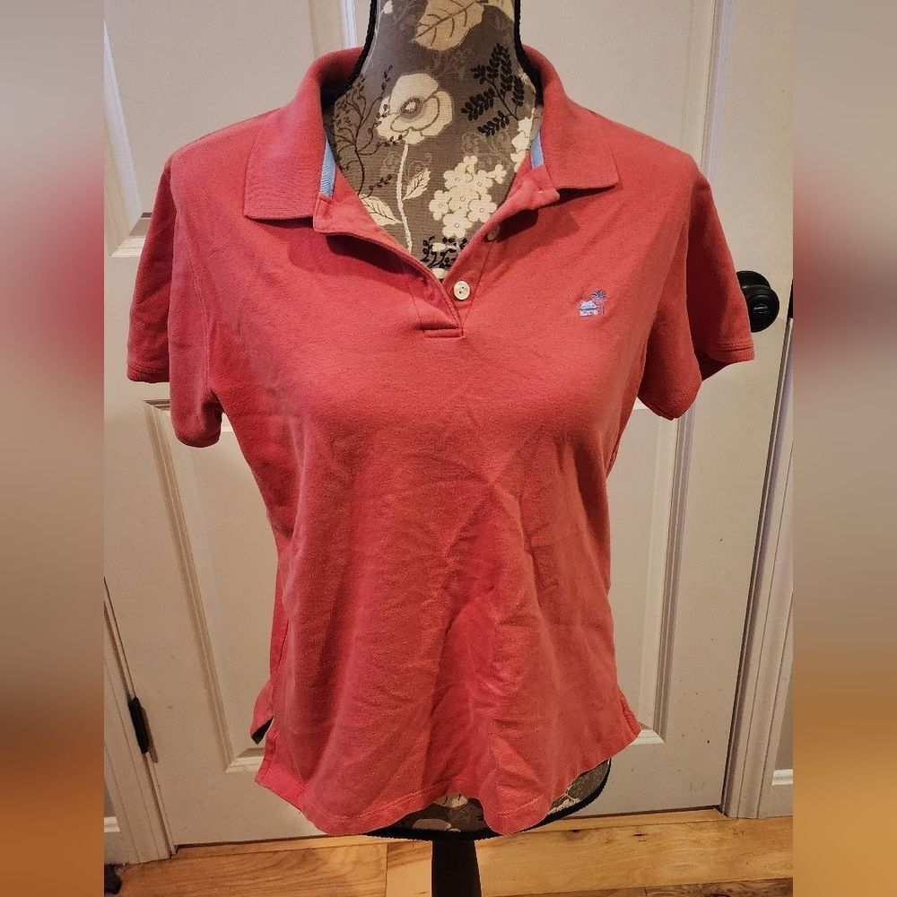 Carribean Joe Pink Polo Short Sleeve Top M